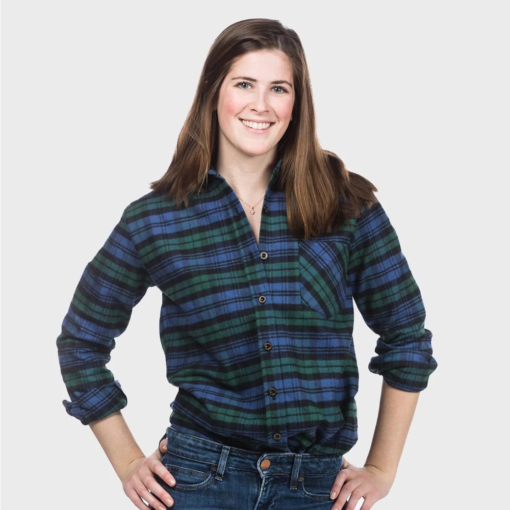 Vermont Flannel Co Women's Classic Flannel Shirt - Black Watch Medium NWOT